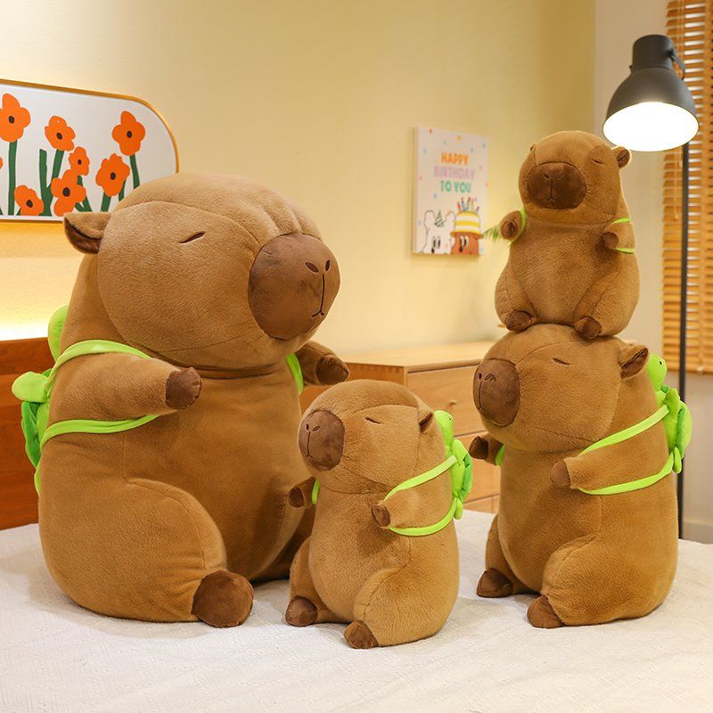 카피바라 인형 애착 귀여운 동물 거북이 봉제 선물 - 상세 이미지 2