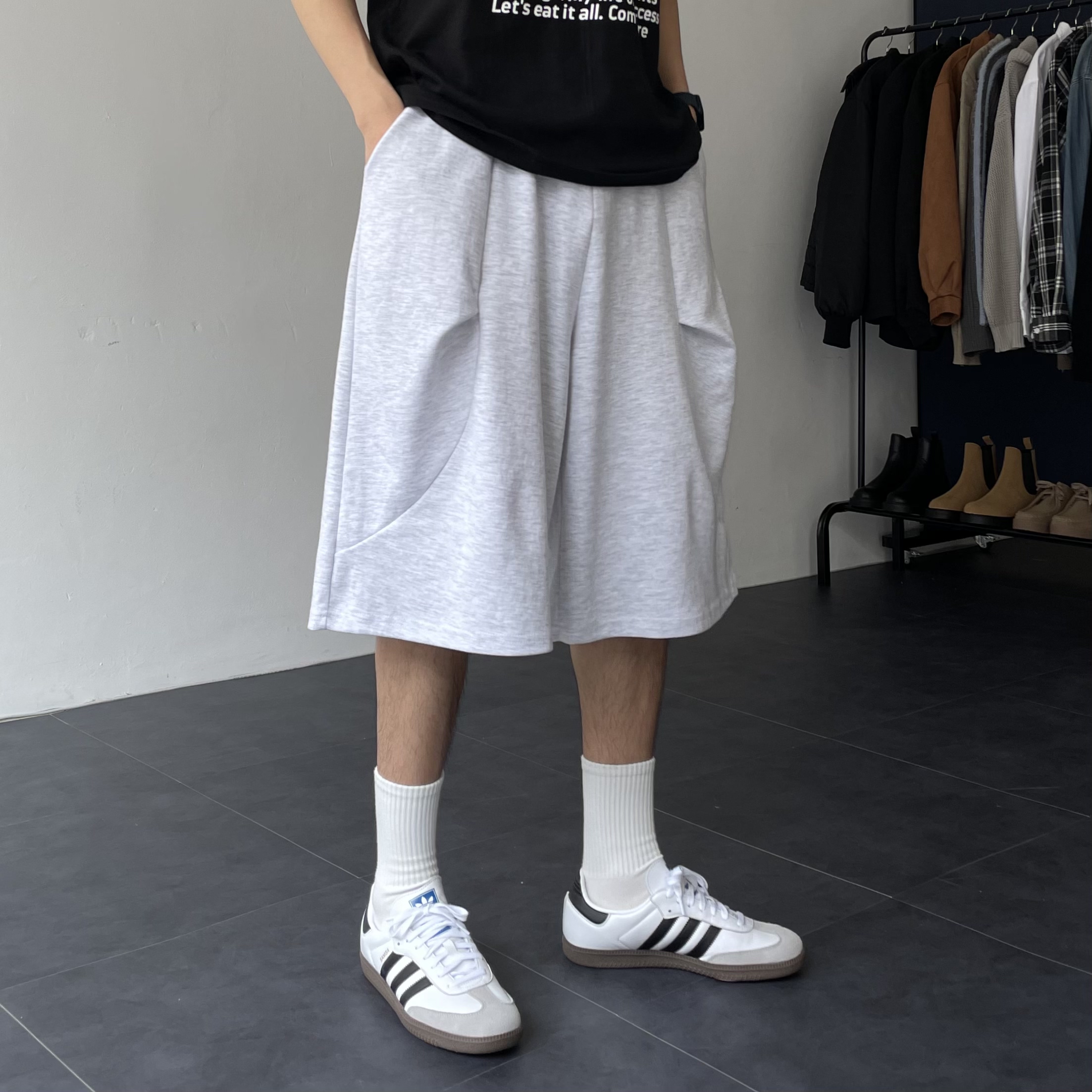 남자7부반바지 남자버뮤다팬츠 벌룬팬츠 - 상세 이미지 4