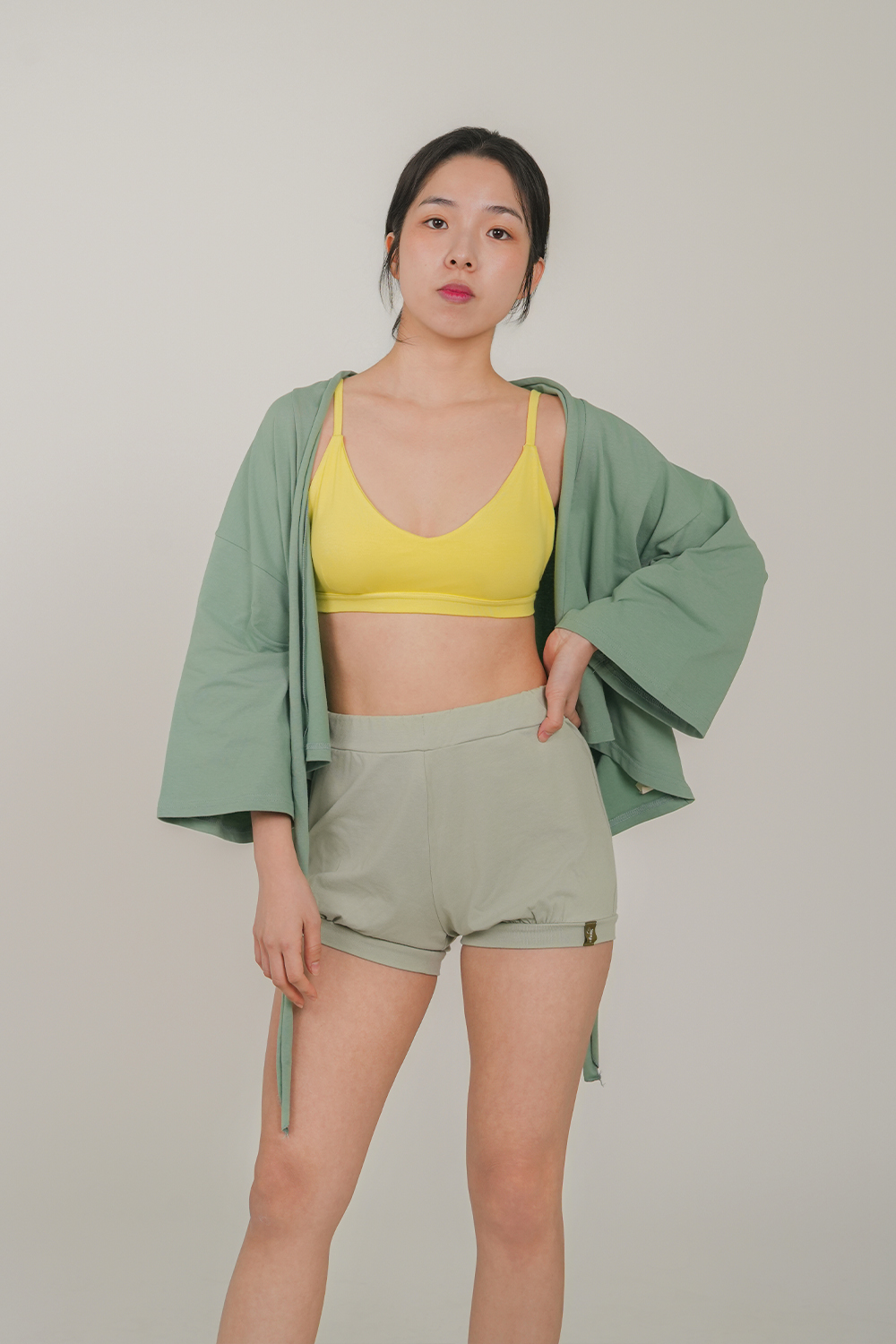 [에스라티] 아엠요기니 요가 커버업 가디건 하타 요가로브 여성 긴팔 요가복 필라테스복 상의 이미지 6