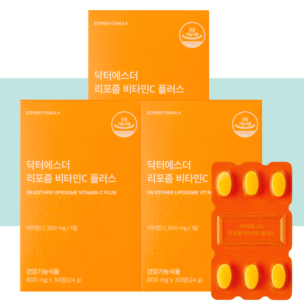 닥터에스더 리포좀 비타민씨 PLUS 비타민C 여에스터 30정X3박스