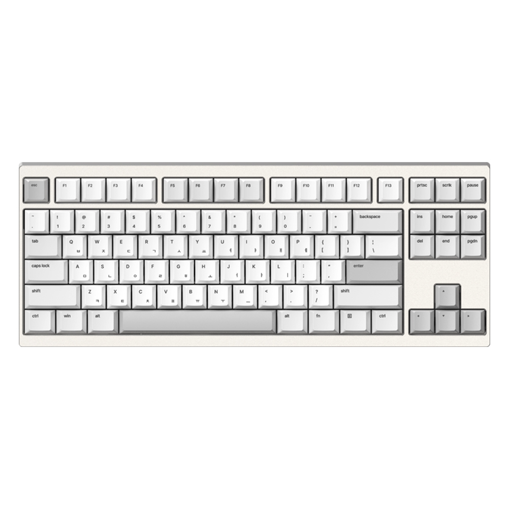 프리플로우 archon REAL IX KUSTOM 유무선 알루미늄 키보드 샴페인골드, 바이올렛축