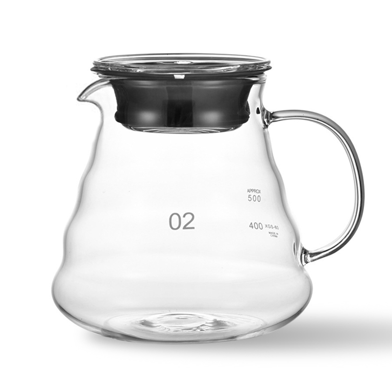 칼딘 핸드드립 커피서버 내열유리 눈금형 서버 MS-07 600ml, 투명 - 메인 이미지