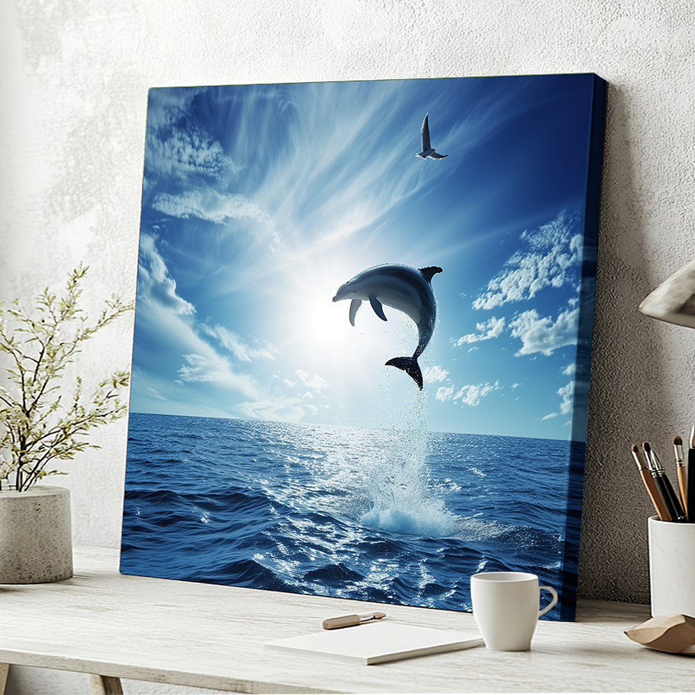 돈들어오는 그림 동물 Best 호랑이 잉어 뱀 나비 고래 캔버스 액자 60x60 정사각형 - 메인 이미지