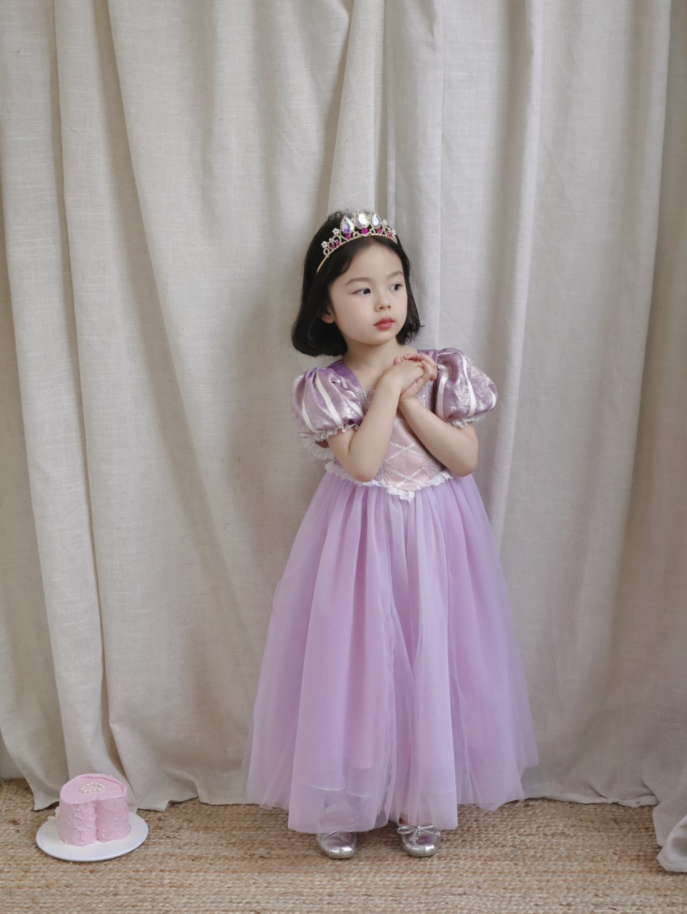 어린이날 선물 공주 생일 라푼젤 드레스 원피스 피오나 - 상세 이미지 3