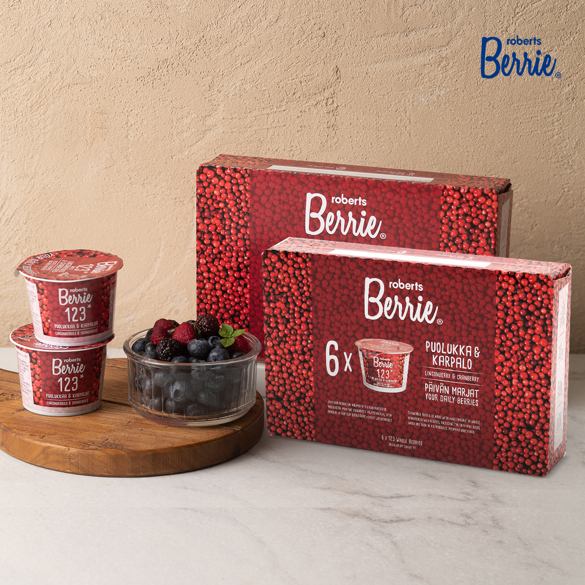 로버츠베리에 링곤베리 크랜베리 과채주스 1박스+1박스