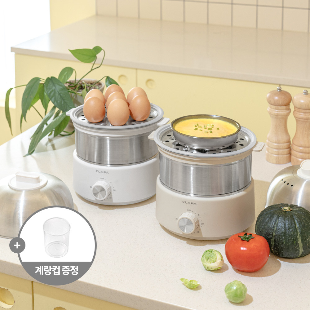 클래파 올스텐 계란찜기 전기찜기 계란삶는기계 호빵 만두 에그쿠커