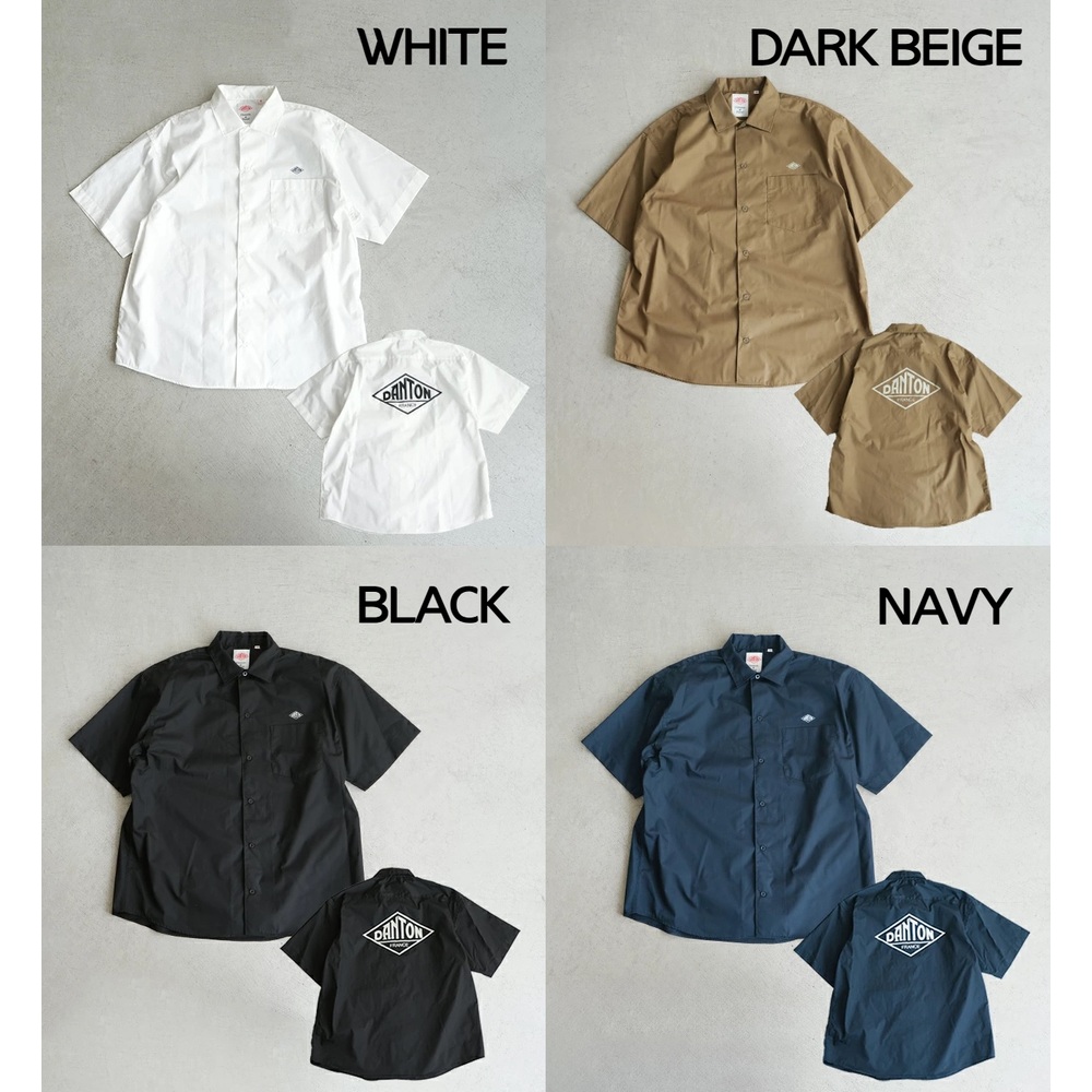 단톤 남성 백로고 워크 반팔 셔츠 DT-B0226TCR 40 NAVY - 상세 이미지 3