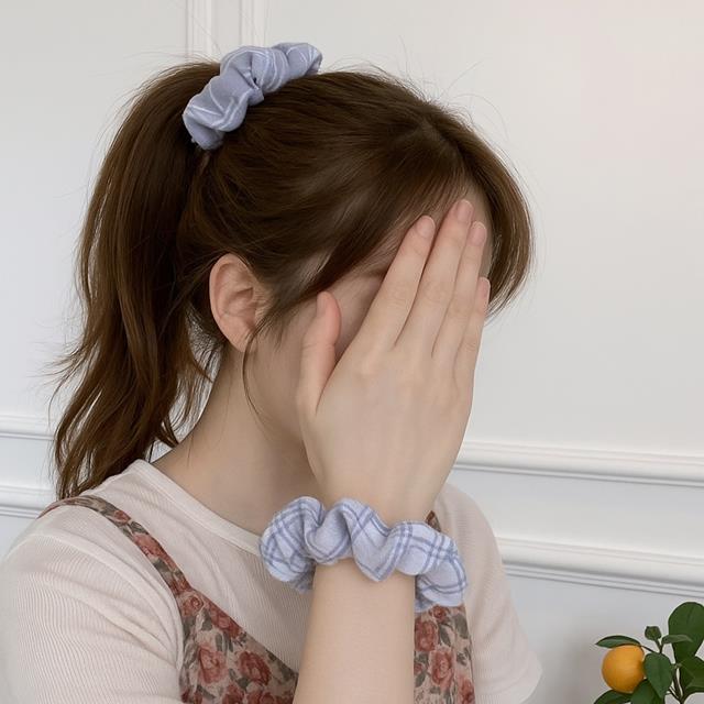 미니 곱창밴드 머리 곱창머리끈 똥머리 헤어 스크런치 - 상세 이미지 5