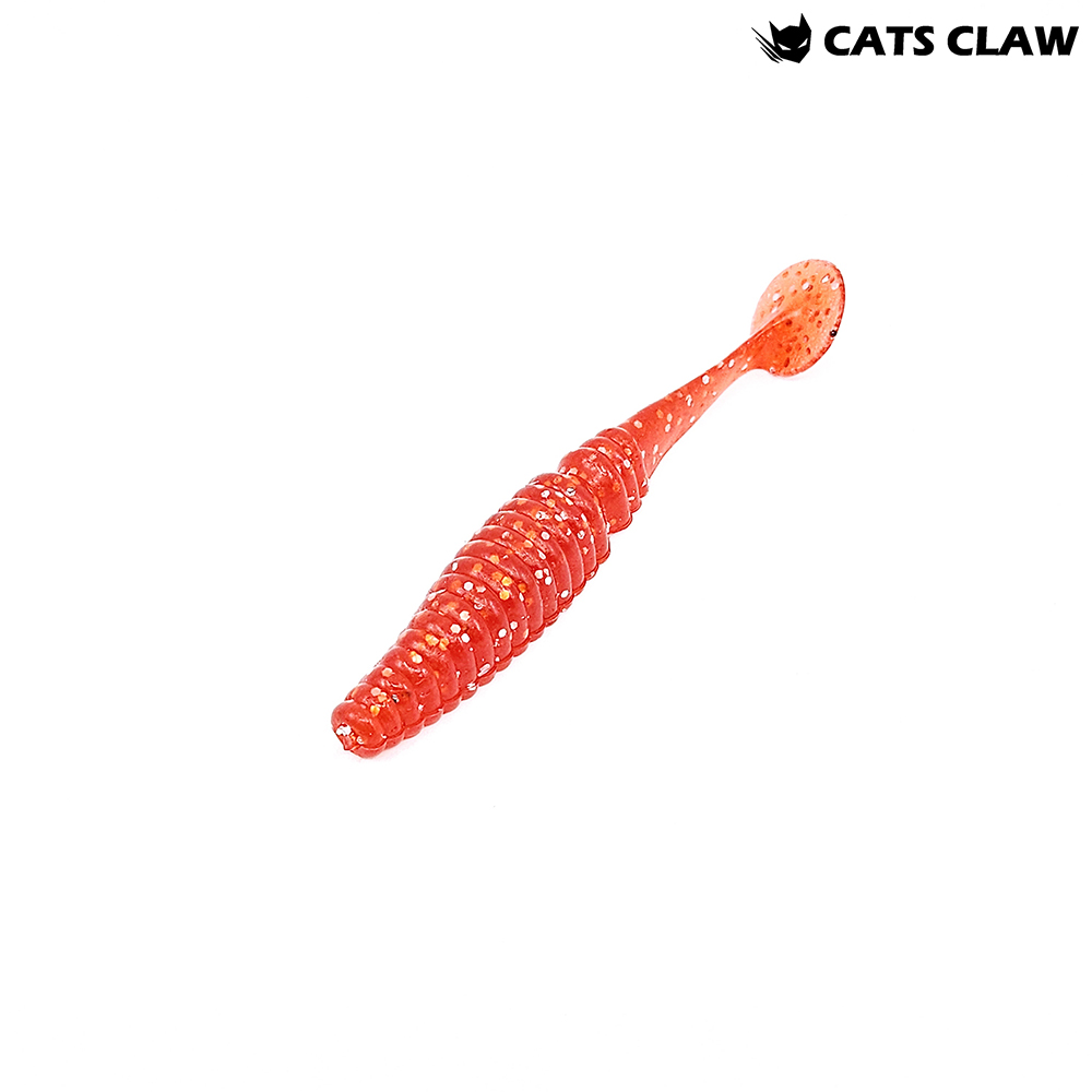 캣츠크로우 어태거 스태거 배스웜 005 레드실버, 10cm(4인치) - 상품 이미지