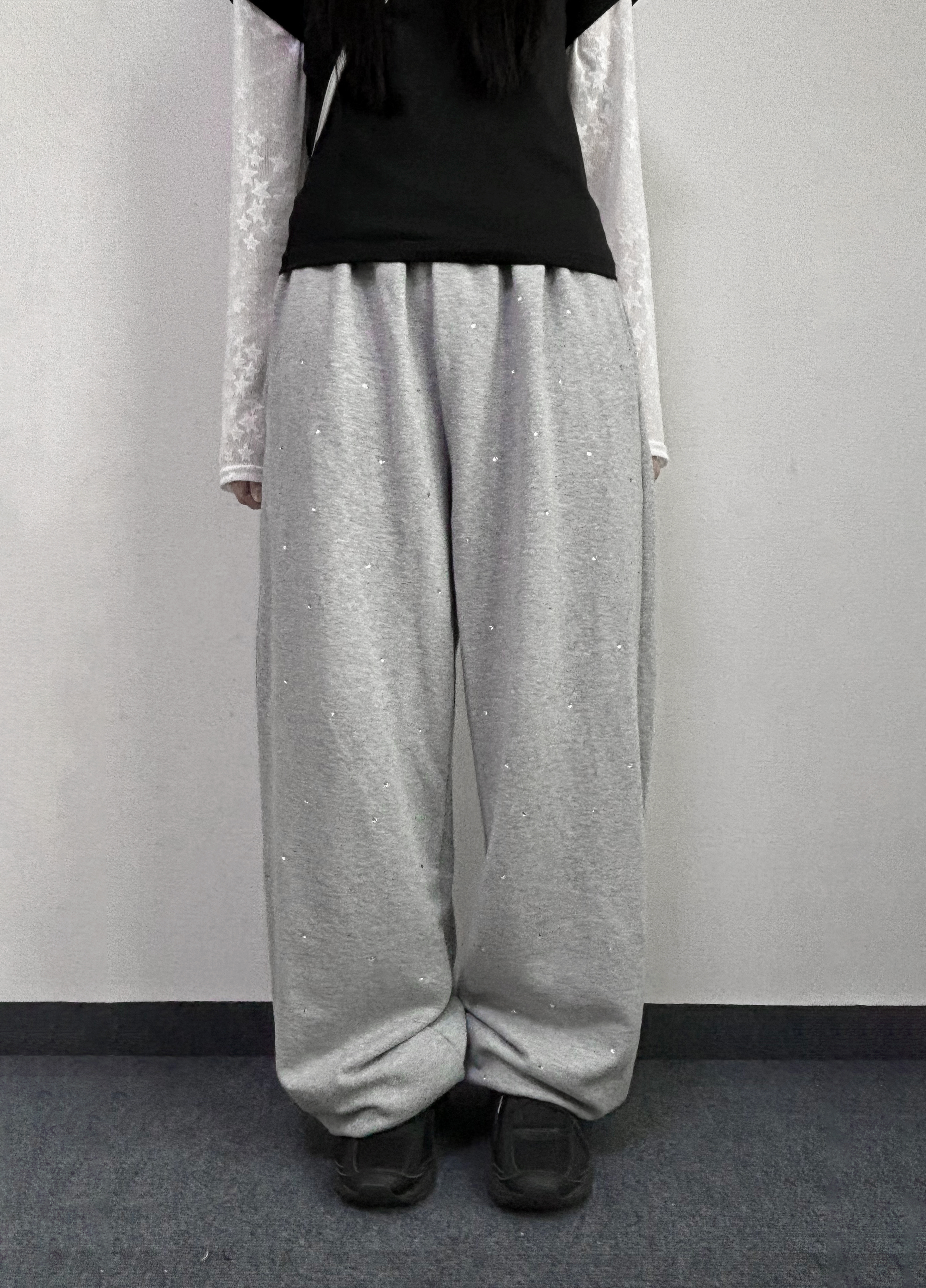 블링 스터드 스트링 조거 팬츠 - 상세 이미지 2