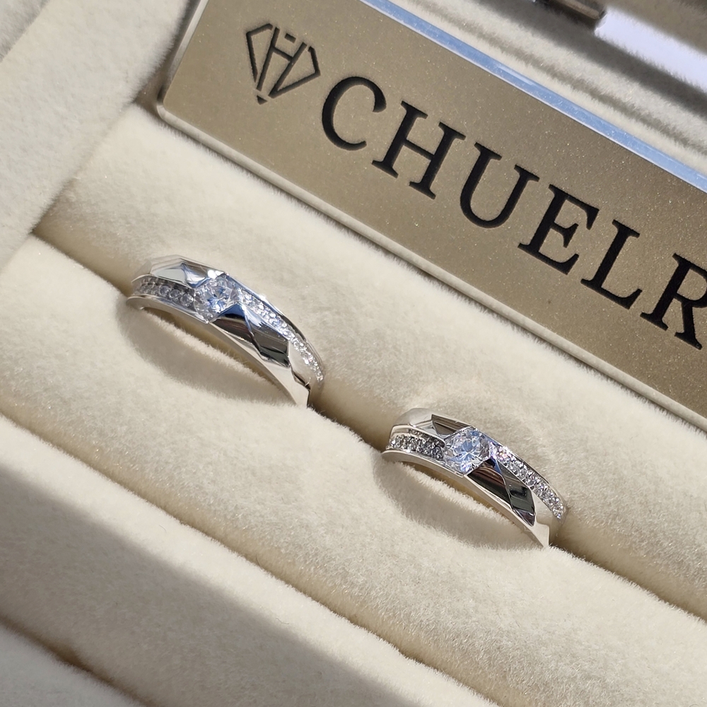 925 실버 고급 커플링 커플반지 기념일 은반지