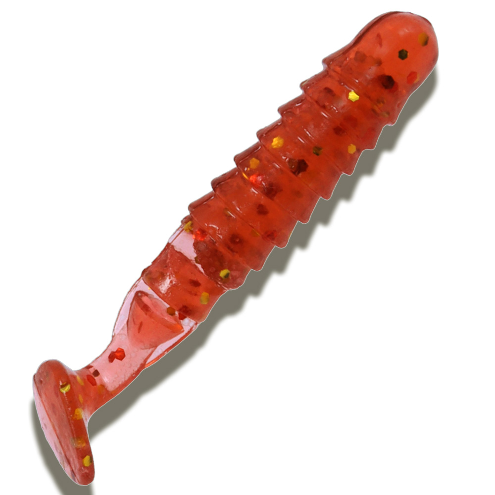 캣츠크로우 피라그럽 쏘가리웜 030 모터 오일 골드 믹스, 5cm(2인치) - 메인 이미지
