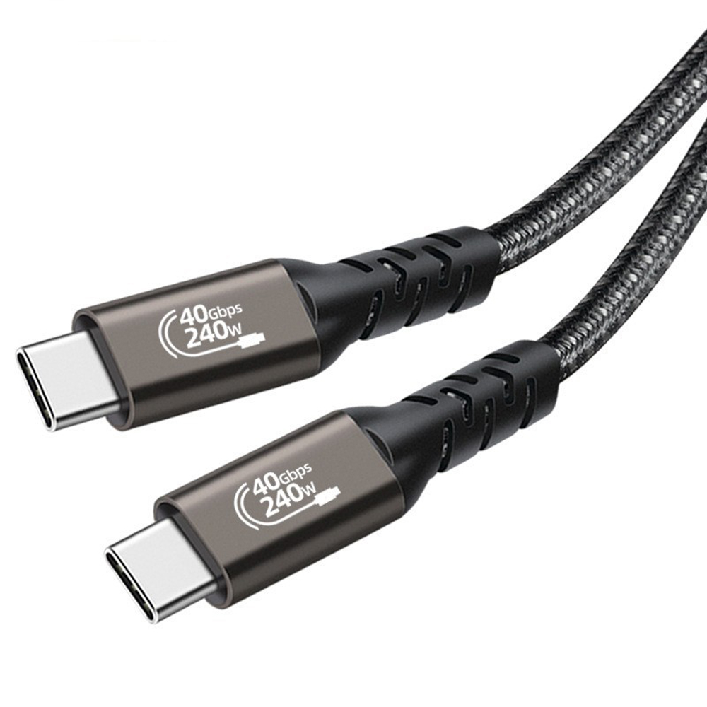 바라보고 USB4 C타입 고속충전 케이블 240W 40Gbps 그레이, 1개, 1.5m - 상세 이미지 4