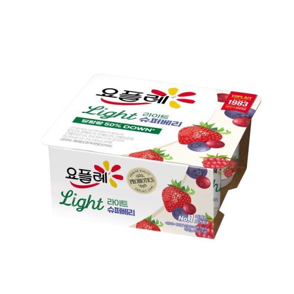 1+1 빙그레 요플레라이트슈퍼베리 80Gx4 : 가성비 가심비 마오리트