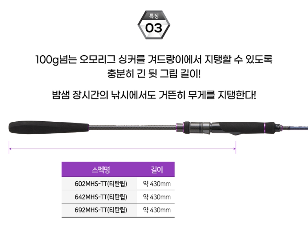 한치 낚시대 아부가르시아 에기시스X 오모리그 티타늄 낚시대