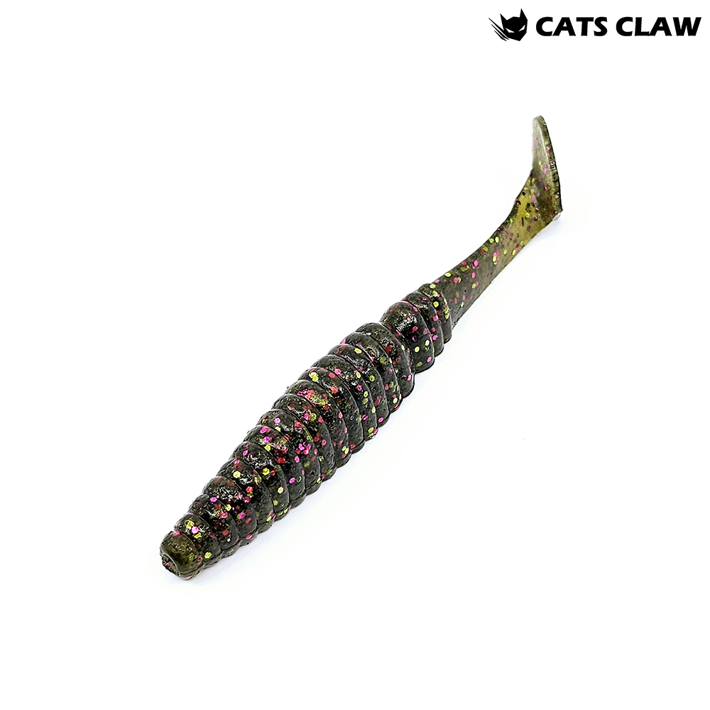 캣츠크로우 어태거 스태거 배스웜 034 워터멜론 믹스, 12.7cm(5인치) - 상품 이미지