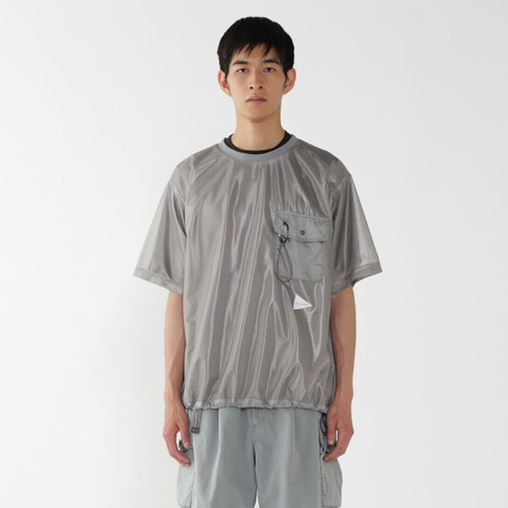 앤드원더 티셔츠 silver mesh T 25SS 메쉬 5745184039 - 상세 이미지 2