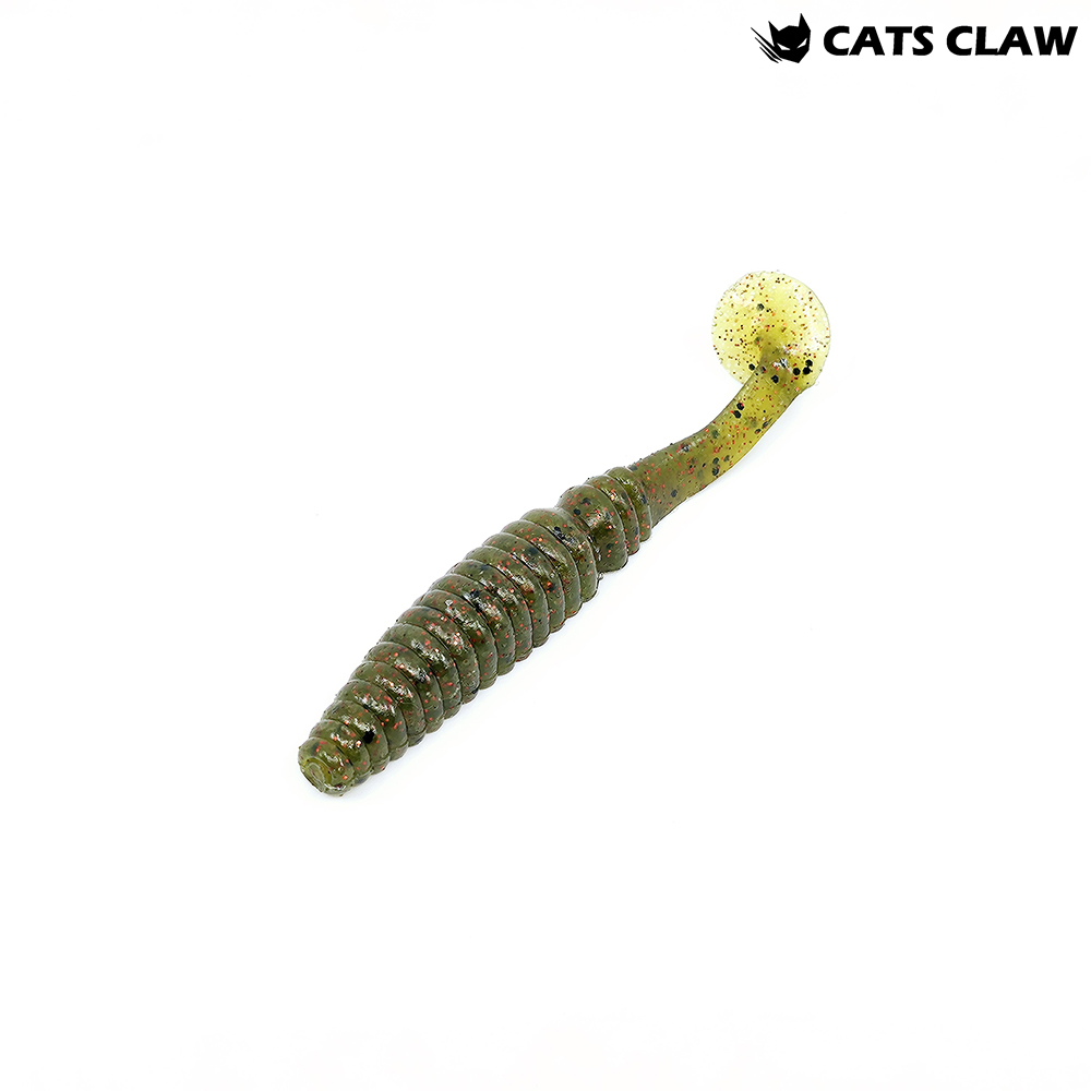 캣츠크로우 어태거 스태거 배스웜 026 워터멜론 레드, 10cm(4인치) - 상품 이미지