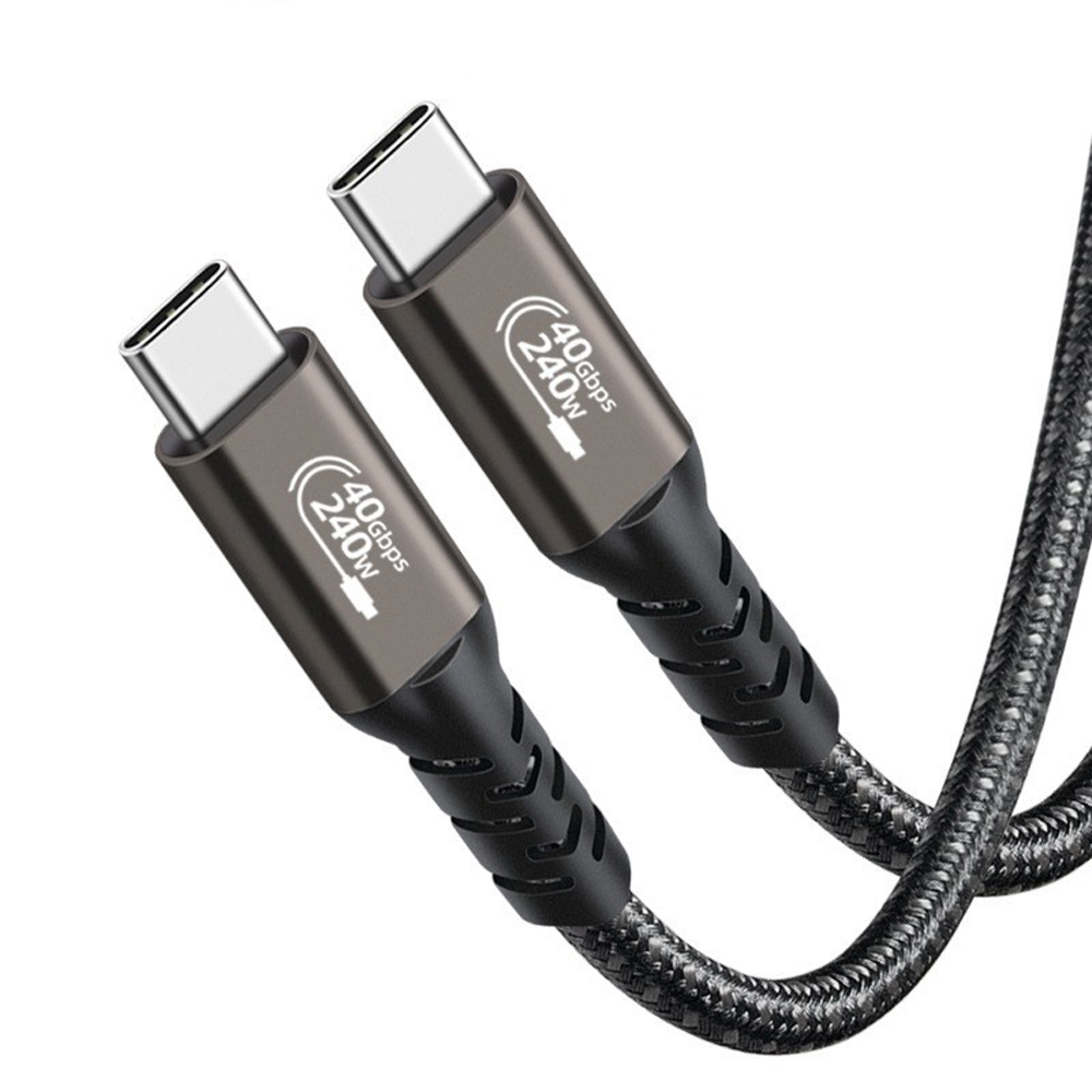 바라보고 USB4 C타입 고속충전 케이블 240W 40Gbps 그레이, 1개, 1.5m - 상세 이미지 3
