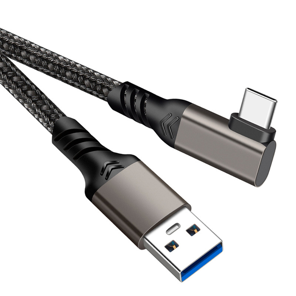 바라보고 USB3.2 Gen2 A to C타입 ㄱ자형 고속충전케이블 그레이, 1개, 1m - 상세 이미지 3