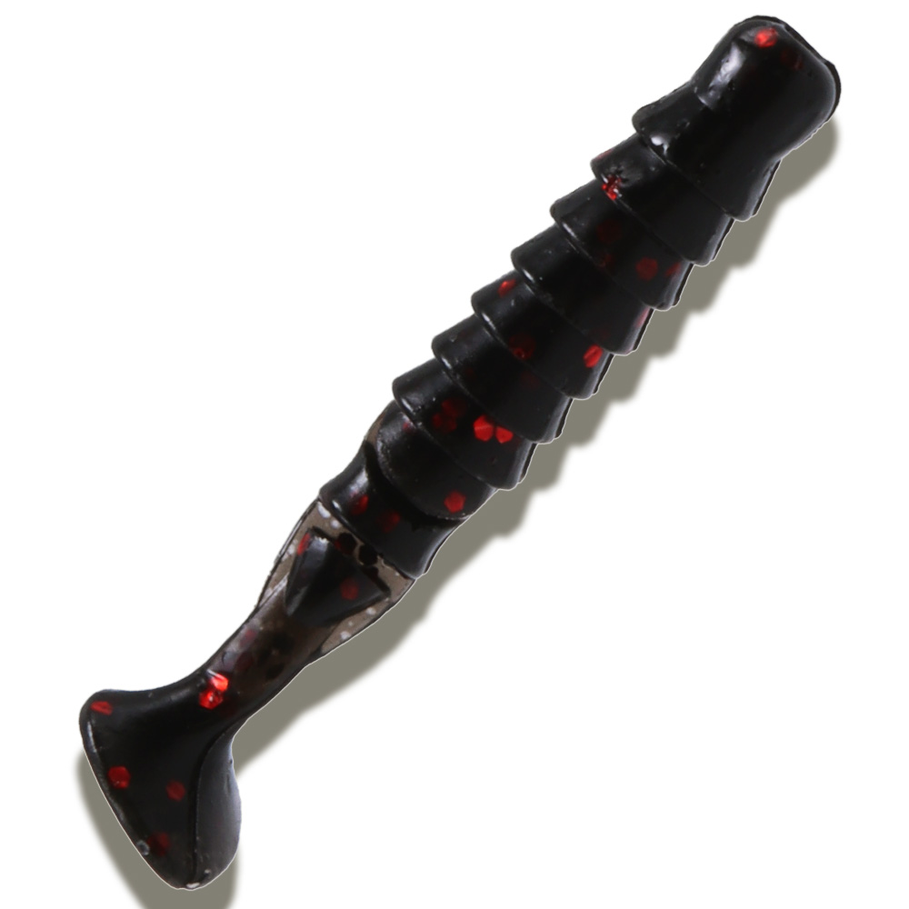 캣츠크로우 피라그럽 쏘가리웜 007 블랙 레드, 5cm(2인치) - 상품 이미지