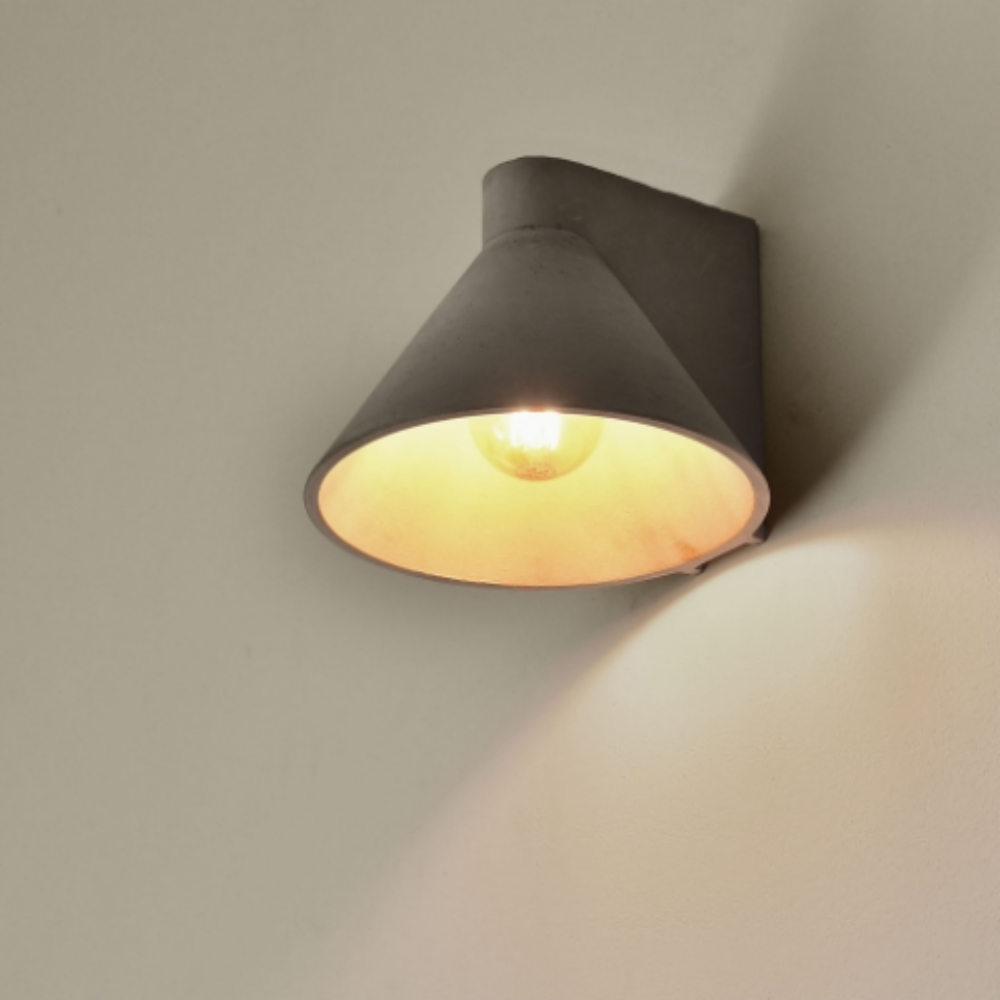 원형벽등 국산 LED 빈티지 시멘트 베란다 포인트 벽등 벽부등 다크그레이 - 상세 이미지 3