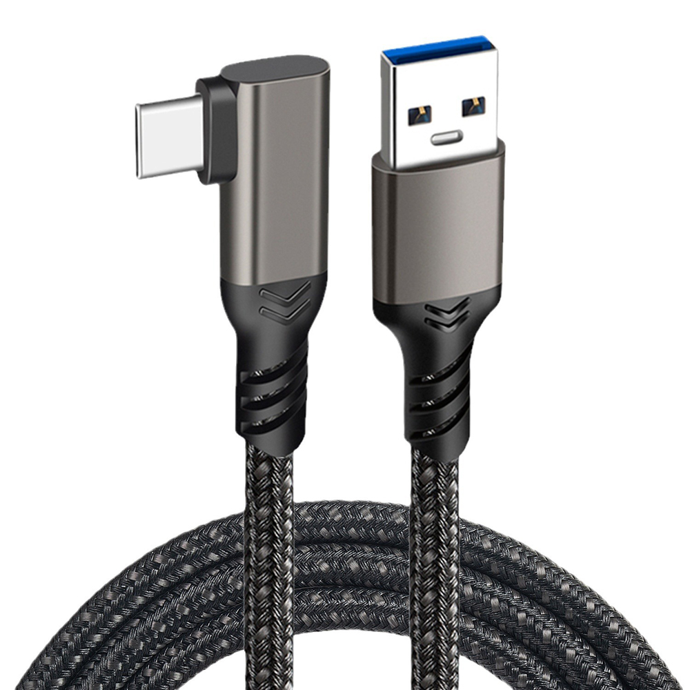 바라보고 USB3.2 Gen2 A to C타입 ㄱ자형 고속충전케이블 그레이, 1개, 1m - 상세 이미지 5