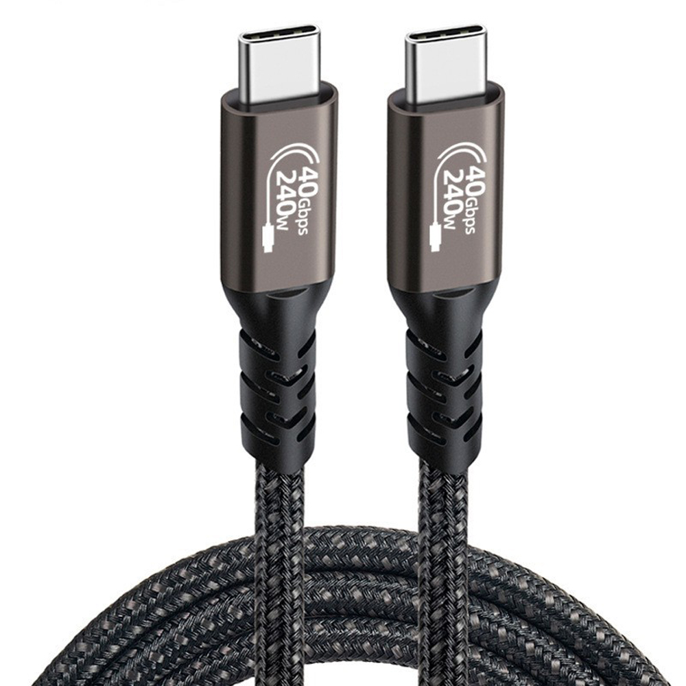 바라보고 USB4 C타입 고속충전 케이블 240W 40Gbps 그레이, 1개, 1m 이미지 6