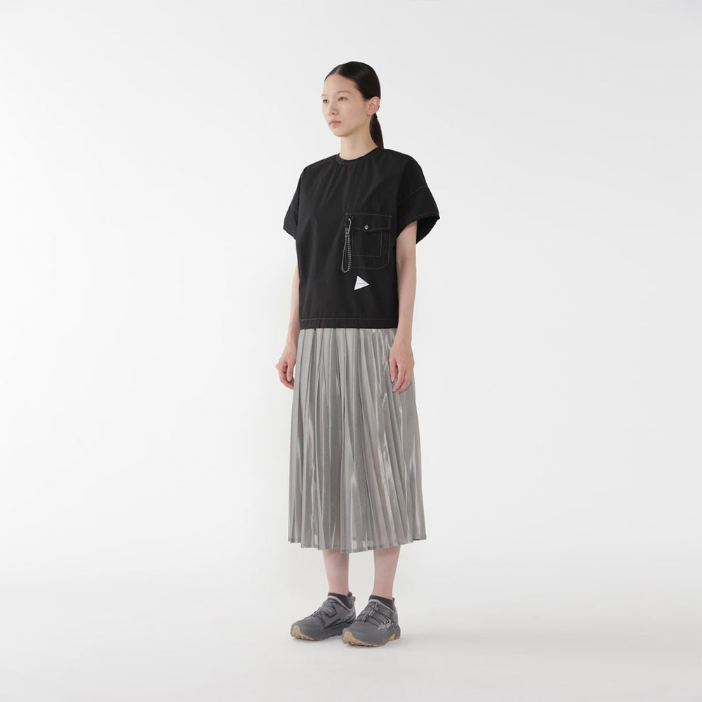 앤드원더 스커트 silver mesh skirt 25SS 플리츠 5745182041 - 상세 이미지 2
