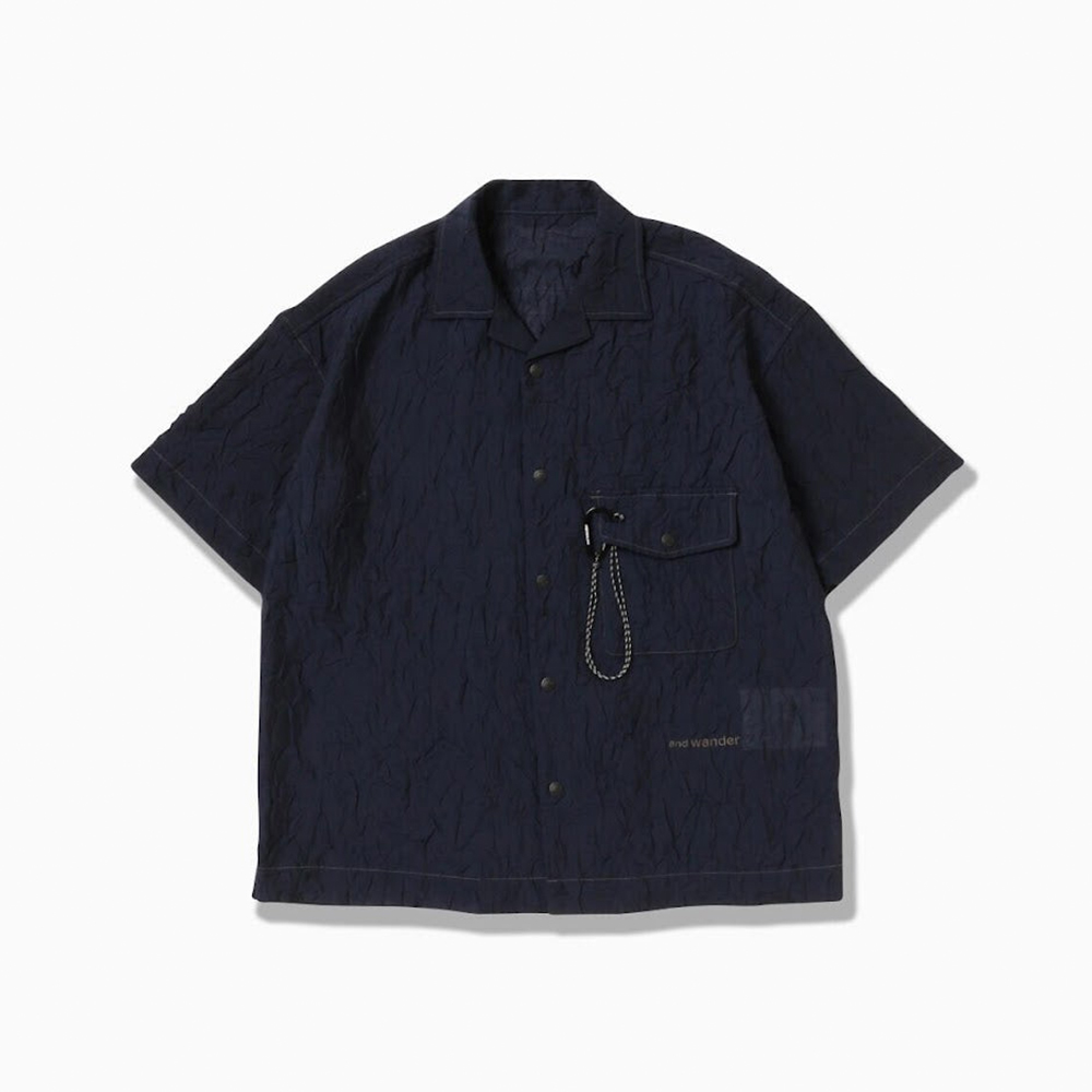앤드원더 셔츠 washer pleated open SS shirt 25SS 남녀공용 5745183067 - 상세 이미지 2
