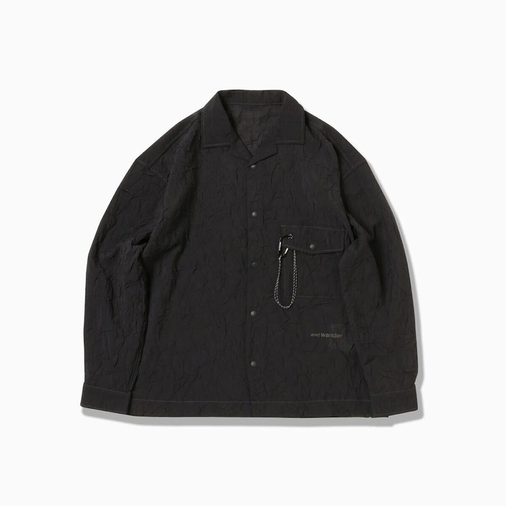 앤드원더 셔츠 washer pleated open LS shirt 25SS 남녀공용 5745183066 - 상세 이미지 2