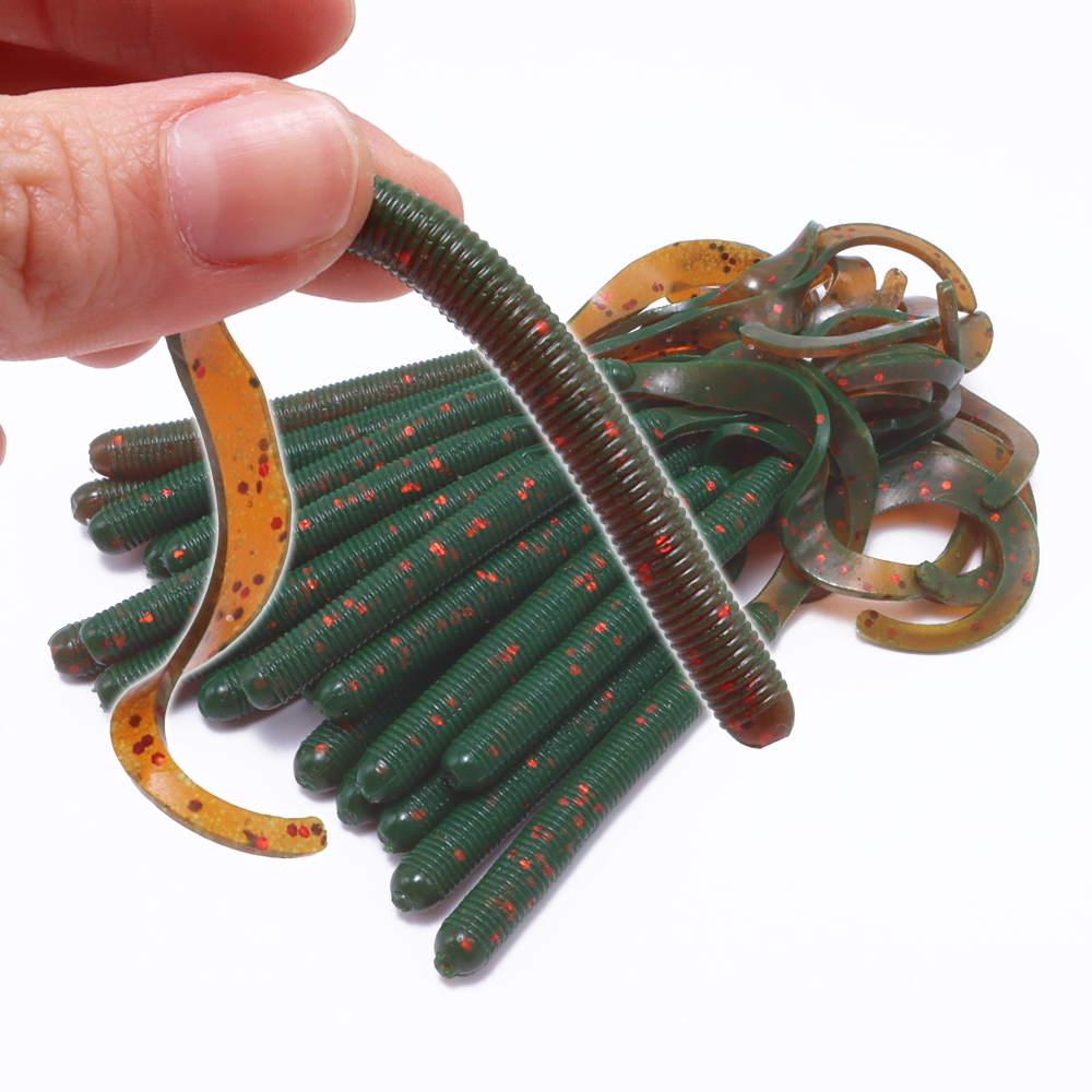 캣츠크로우 컬리 테일 배스웜 C테일 008 모터 오일, 10cm(4인치) - 메인 이미지