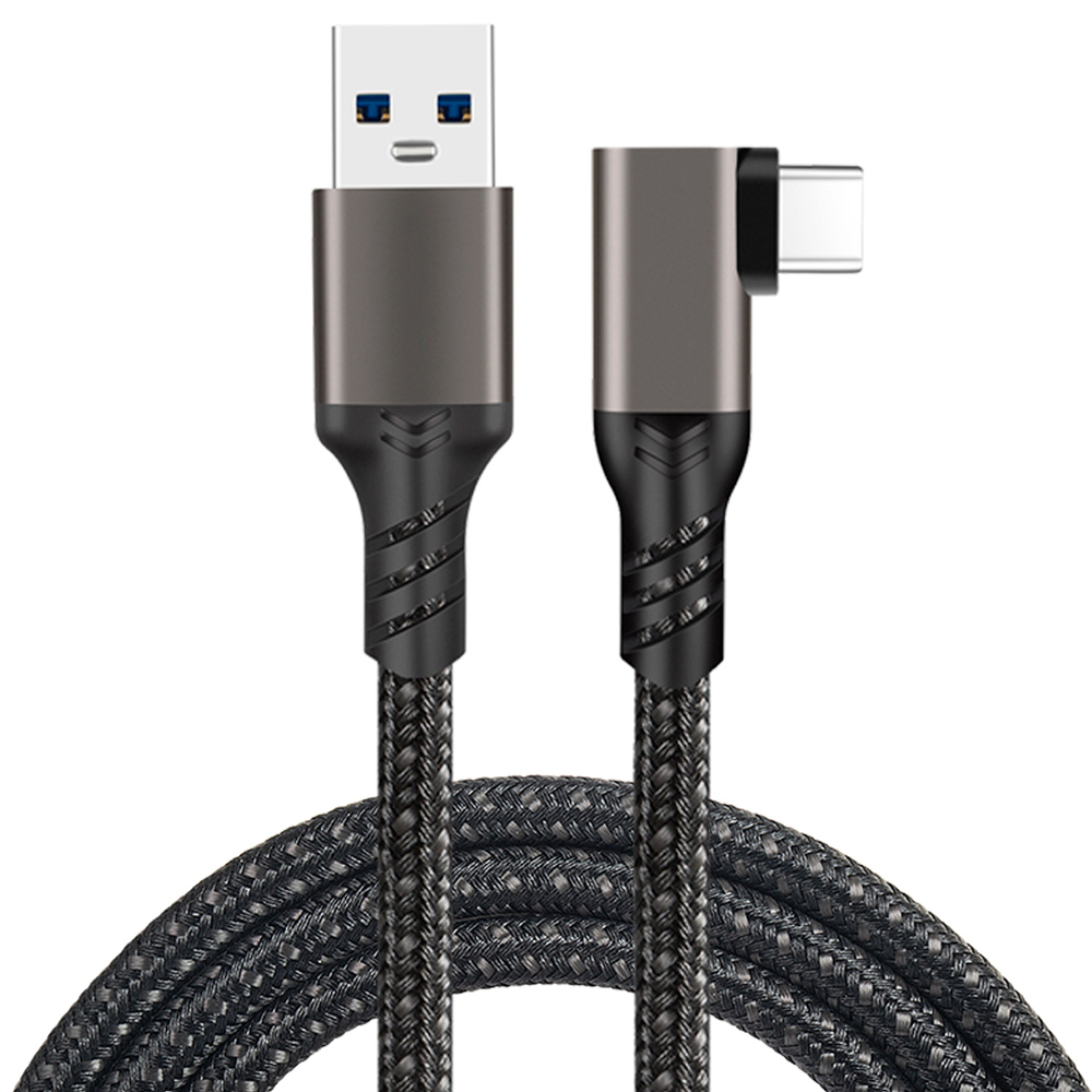 바라보고 USB3.2 Gen2 A to C타입 ㄱ자형 고속충전케이블 그레이, 1개, 1m - 상세 이미지 4