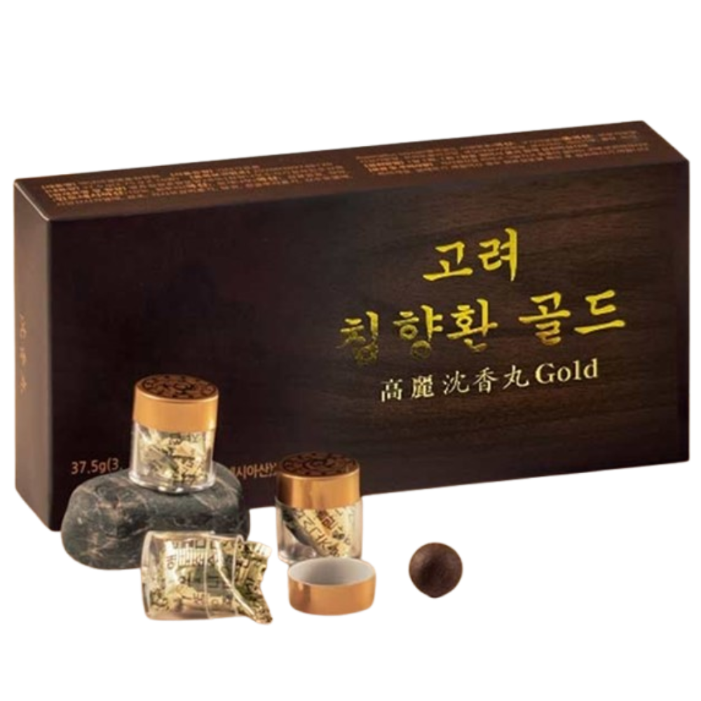 고려 황국균 발효 침향환 28% 골드 10환 1박스 인도네시아 침향 기력 활력 보충 선물 - 상품 이미지