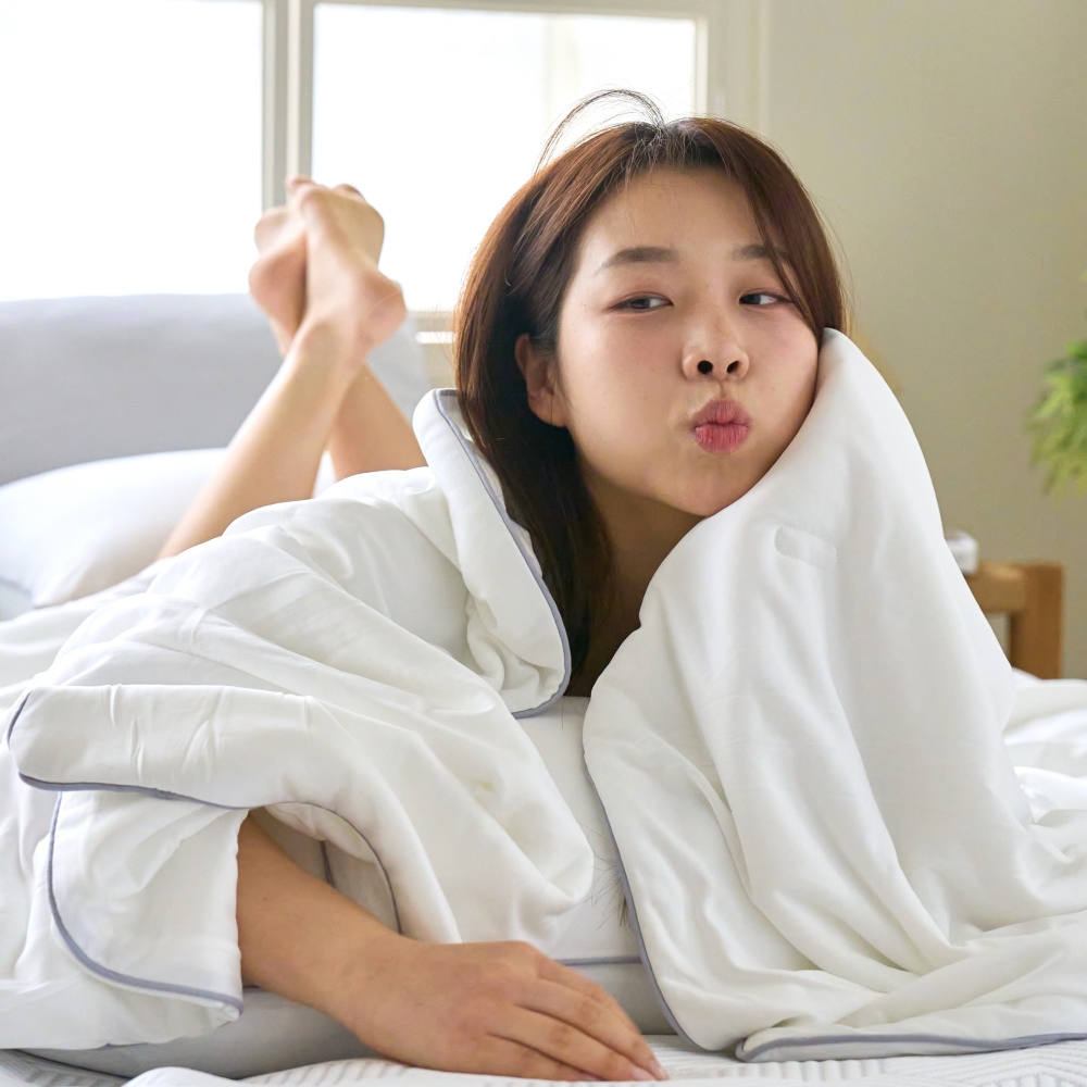 [무더위숙면] 멜루나 여름 냉감이불 시원한 쿨이불 여름용 퓨어화이트, SS(슈퍼싱글)