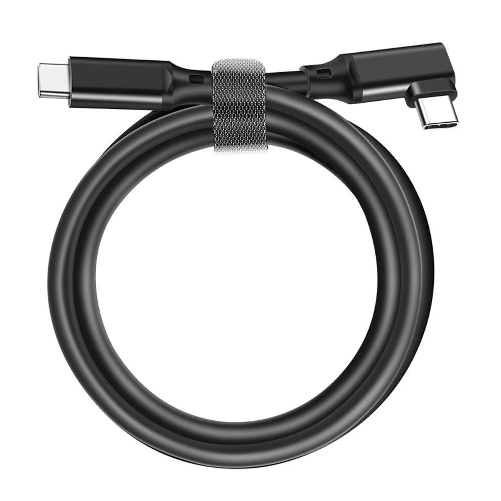 바라보고 USB3.2 Gen2 C to C타입 ㄱ자형 고속충전케이블 블랙, 1개, 1m 이미지 6
