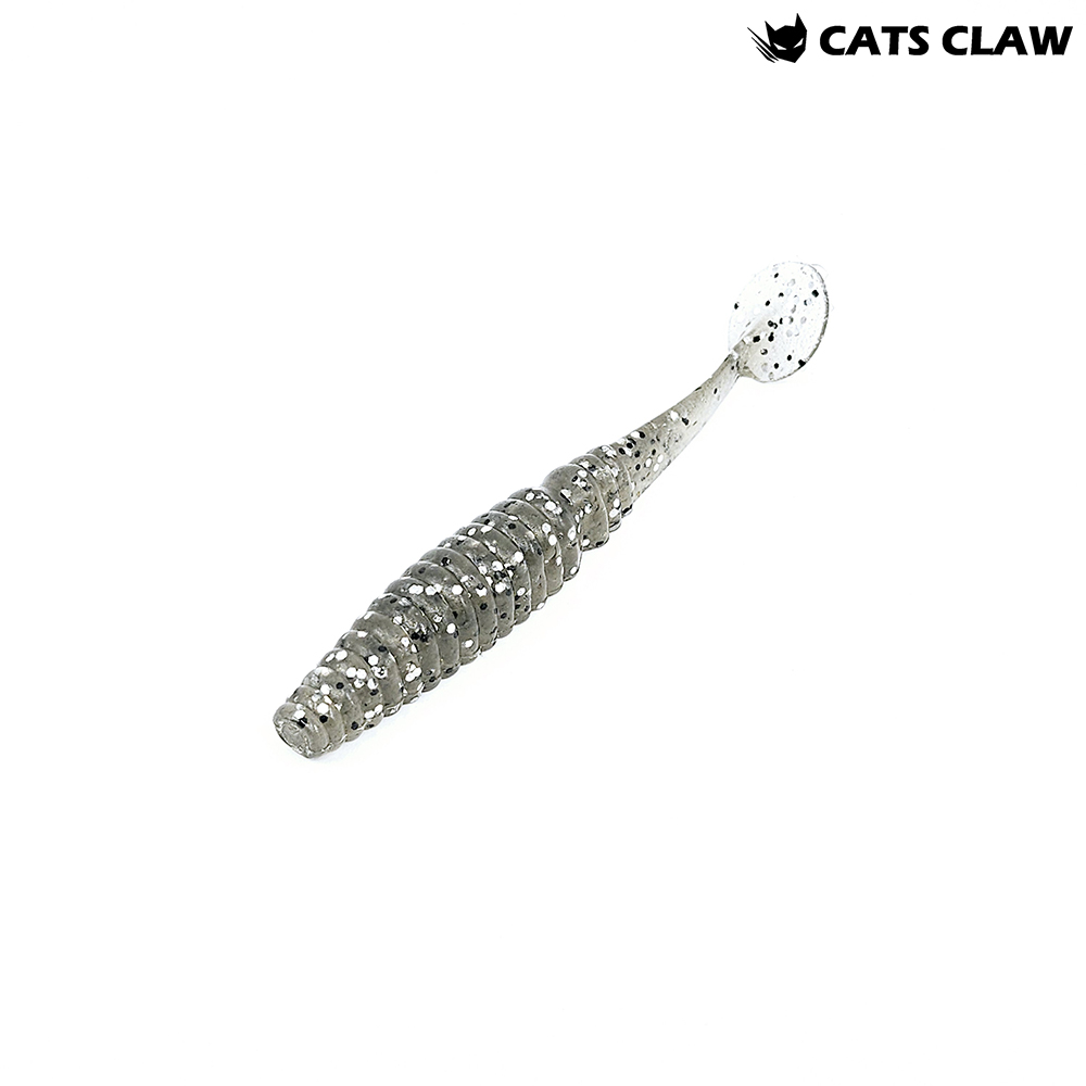 캣츠크로우 어태거 스태거 배스웜 033 스모크 실버 블랙, 10cm(4인치) - 메인 이미지