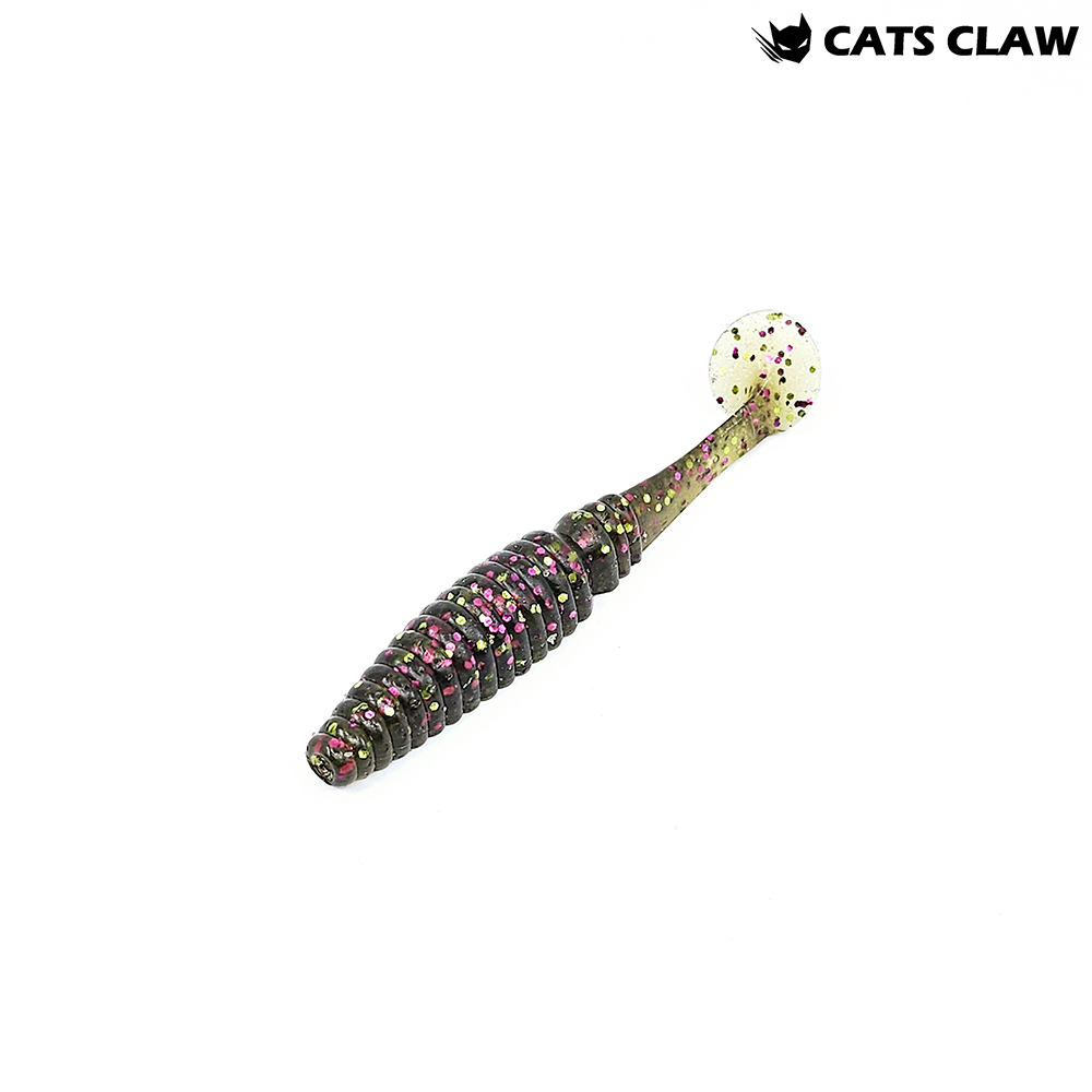 캣츠크로우 어태거 스태거 배스웜 034 워터멜론 믹스, 10cm(4인치) - 상품 이미지