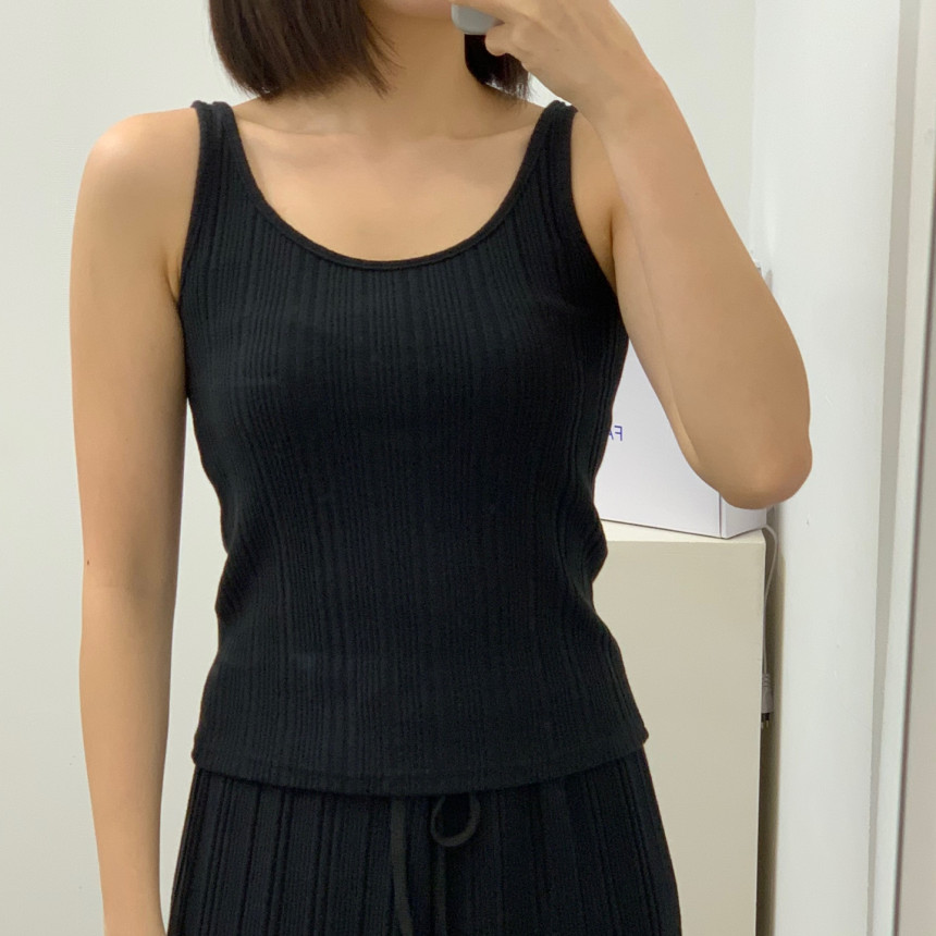 모디 골지 롱 스커트 여름 셋업가능 맥시 밴딩 상세 이미지 19