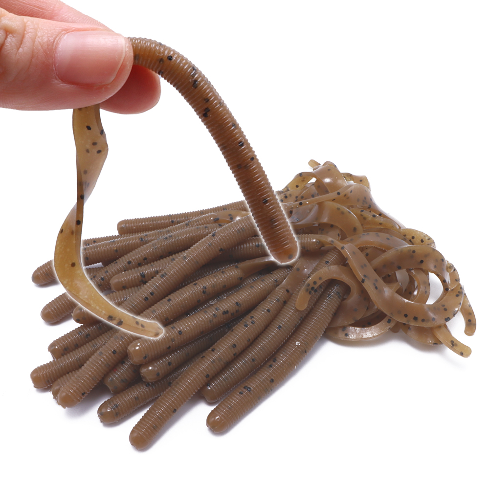 캣츠크로우 컬리 테일 배스웜 C테일 036 그린 펌킨, 10cm(4인치) - 메인 이미지