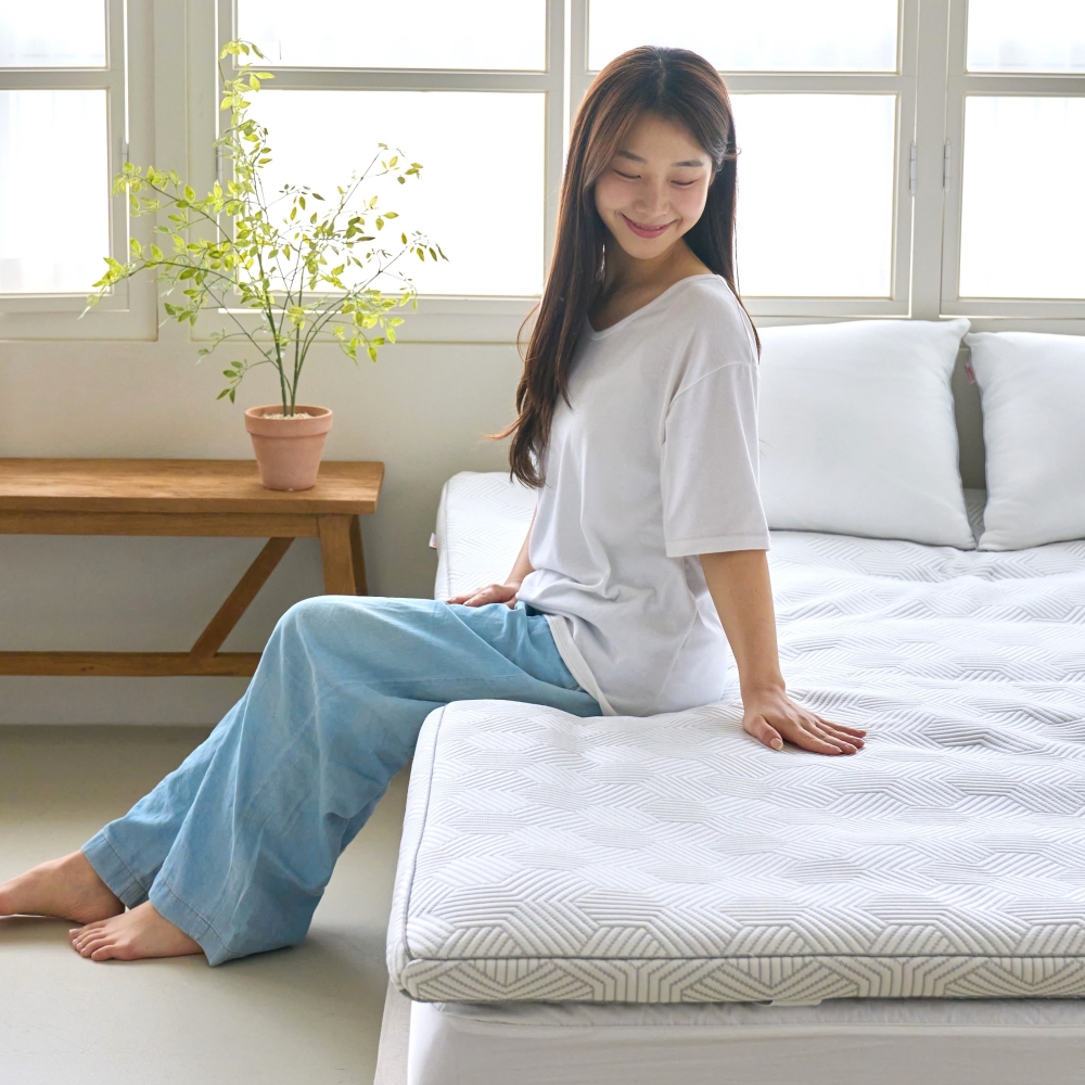 멜루나 양면 침대토퍼 국산 거실 토퍼 매트리스 사계절용 SS(슈퍼싱글)
