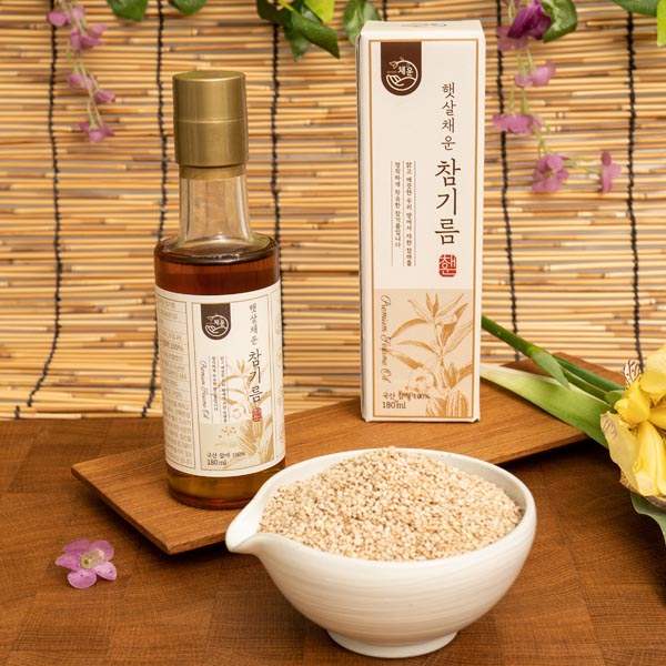 햇살채운 국내산 저온로스팅 들기름 300ml 1개 : 서호마당