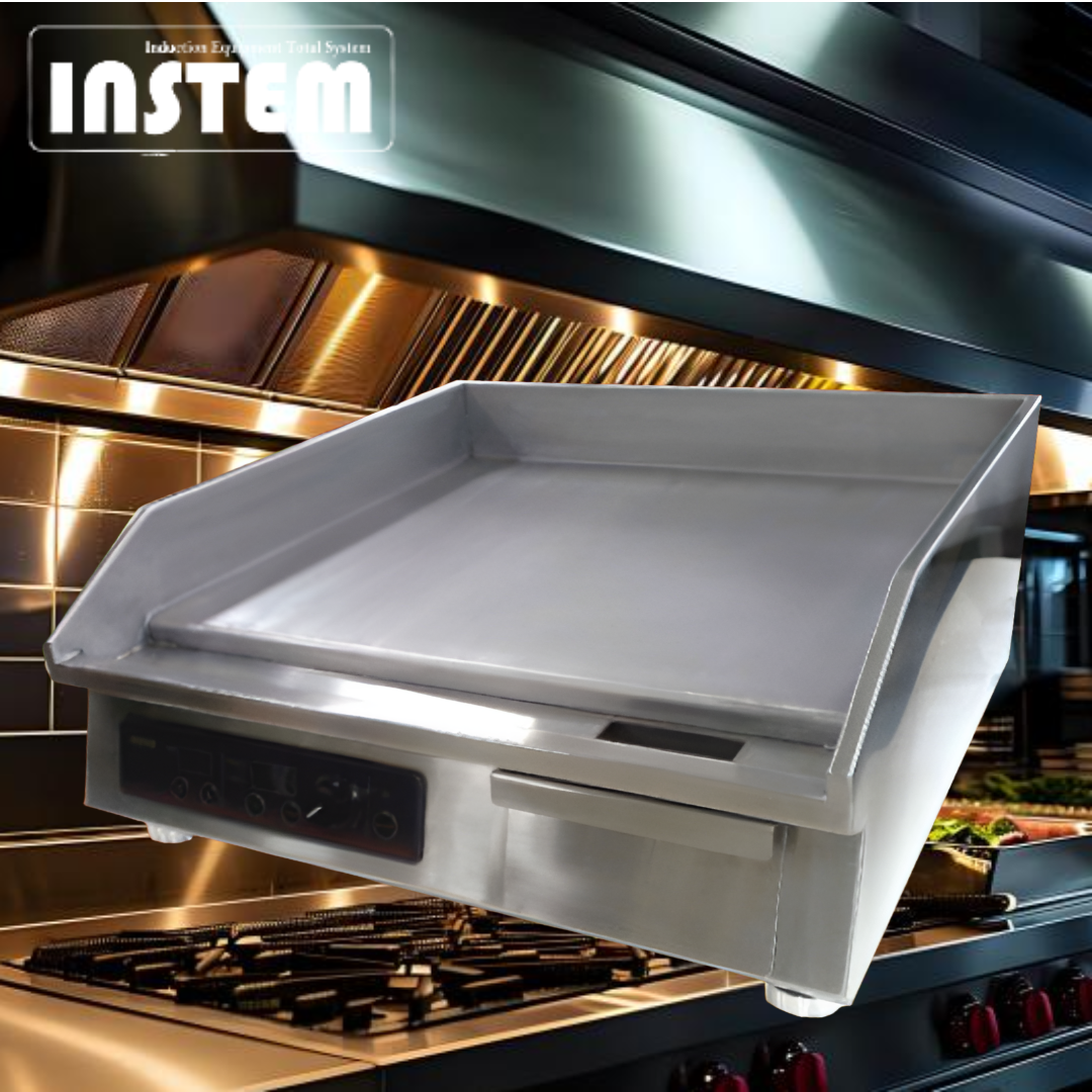 전기그리들 업소용 1구 부침기 인스템 600 국산 부침개 토스트 그릴 철판 사각 3KW