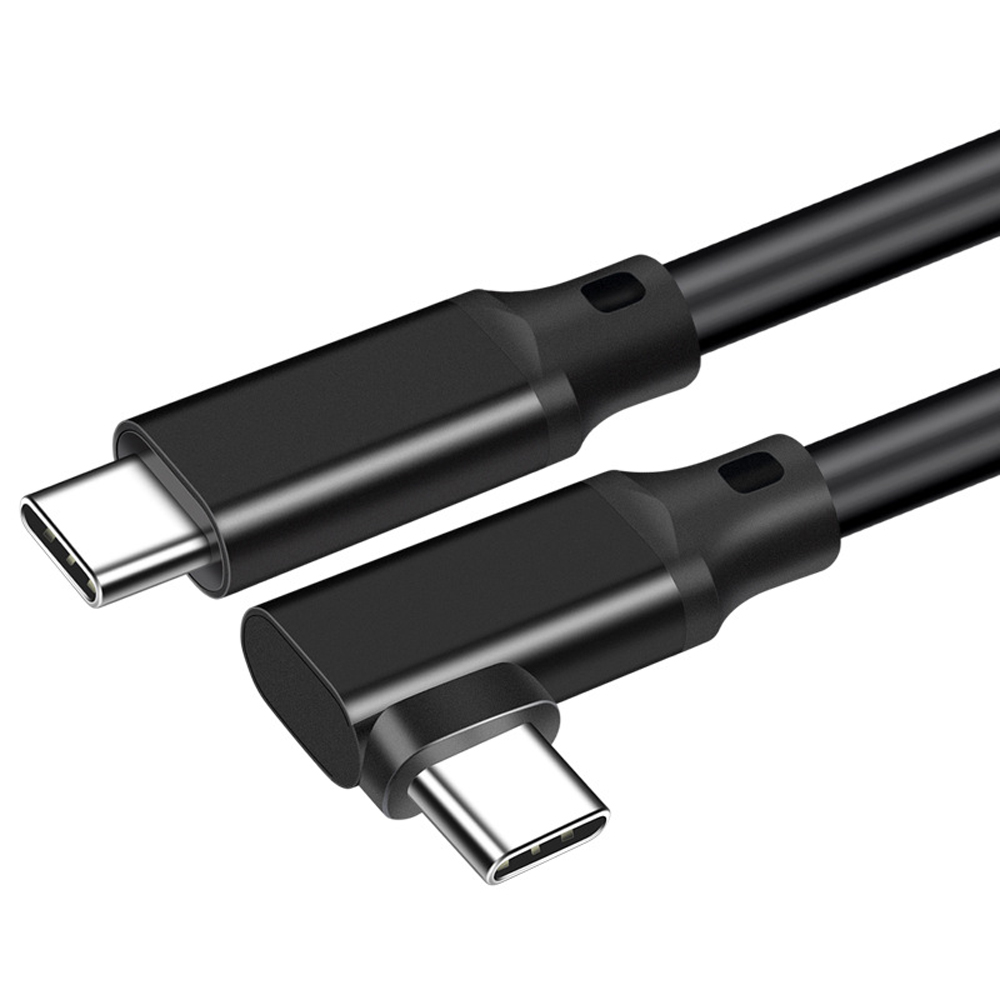 바라보고 USB3.2 Gen2 C to C타입 ㄱ자형 고속충전케이블 블랙, 1개, 3m - 상세 이미지 5