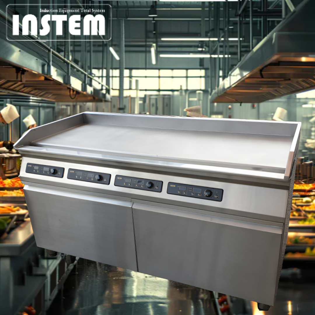 전기그리들 업소용 부침기 인스템 1500 4구 국산 부침개 토스트 그릴 철판 식당 대형