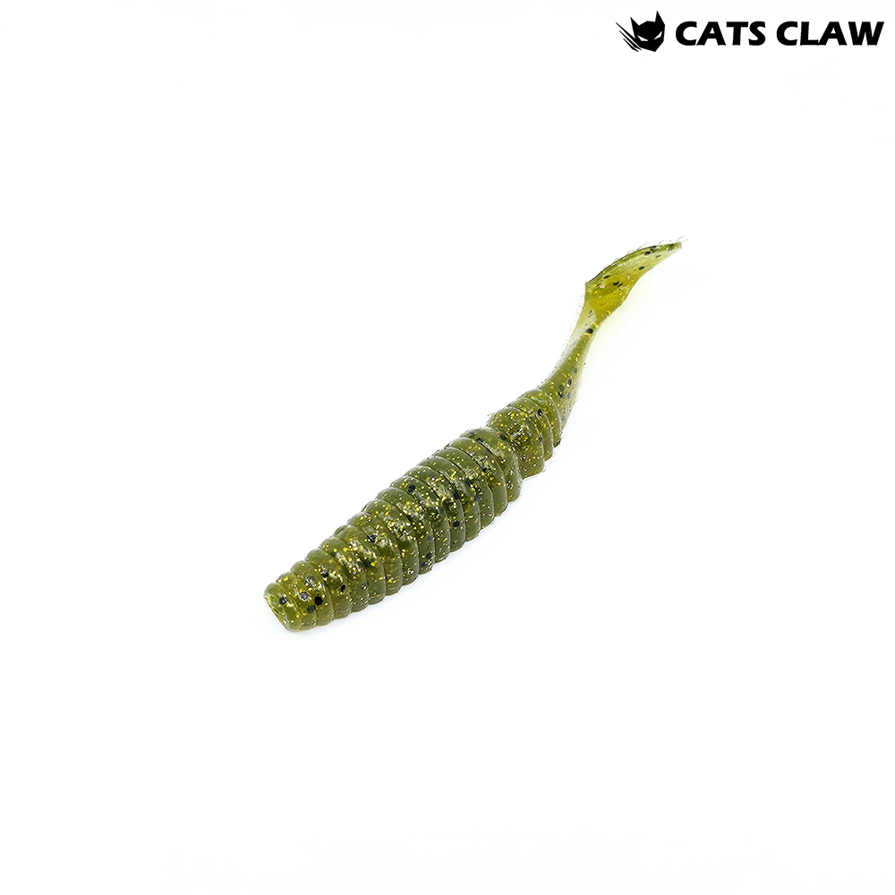 캣츠크로우 어태거 스태거 배스웜 028 워터멜론 골드, 10cm(4인치) - 메인 이미지