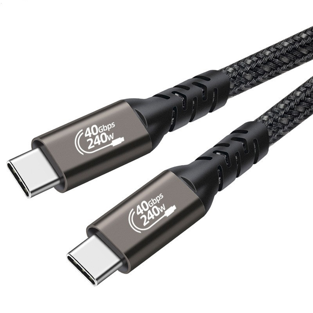 바라보고 USB4 C타입 고속충전 케이블 240W 40Gbps 그레이, 1개, 1.5m - 상세 이미지 5