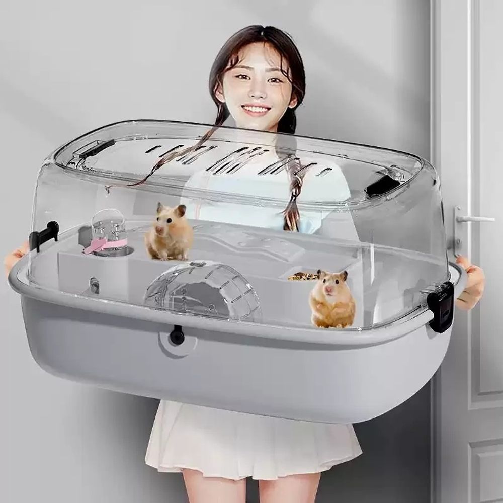 케이지 기니피그 집 실내 사육장 애완 대형 지붕 - 상품 이미지