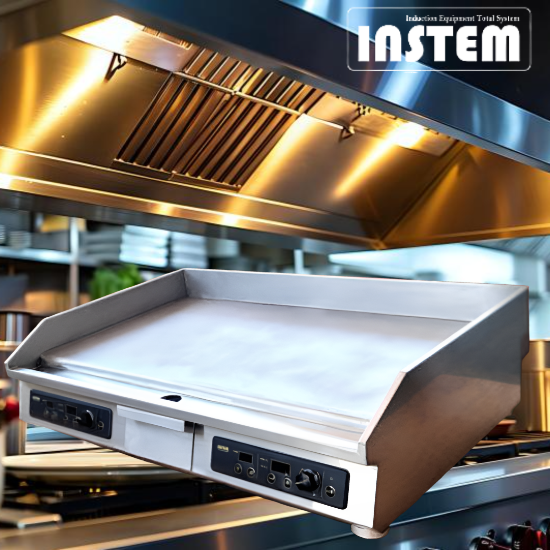 전기그리들 업소용 부침기 인스템 900 2구 국산 부침개 토스트 그릴 철판 사각 6KW