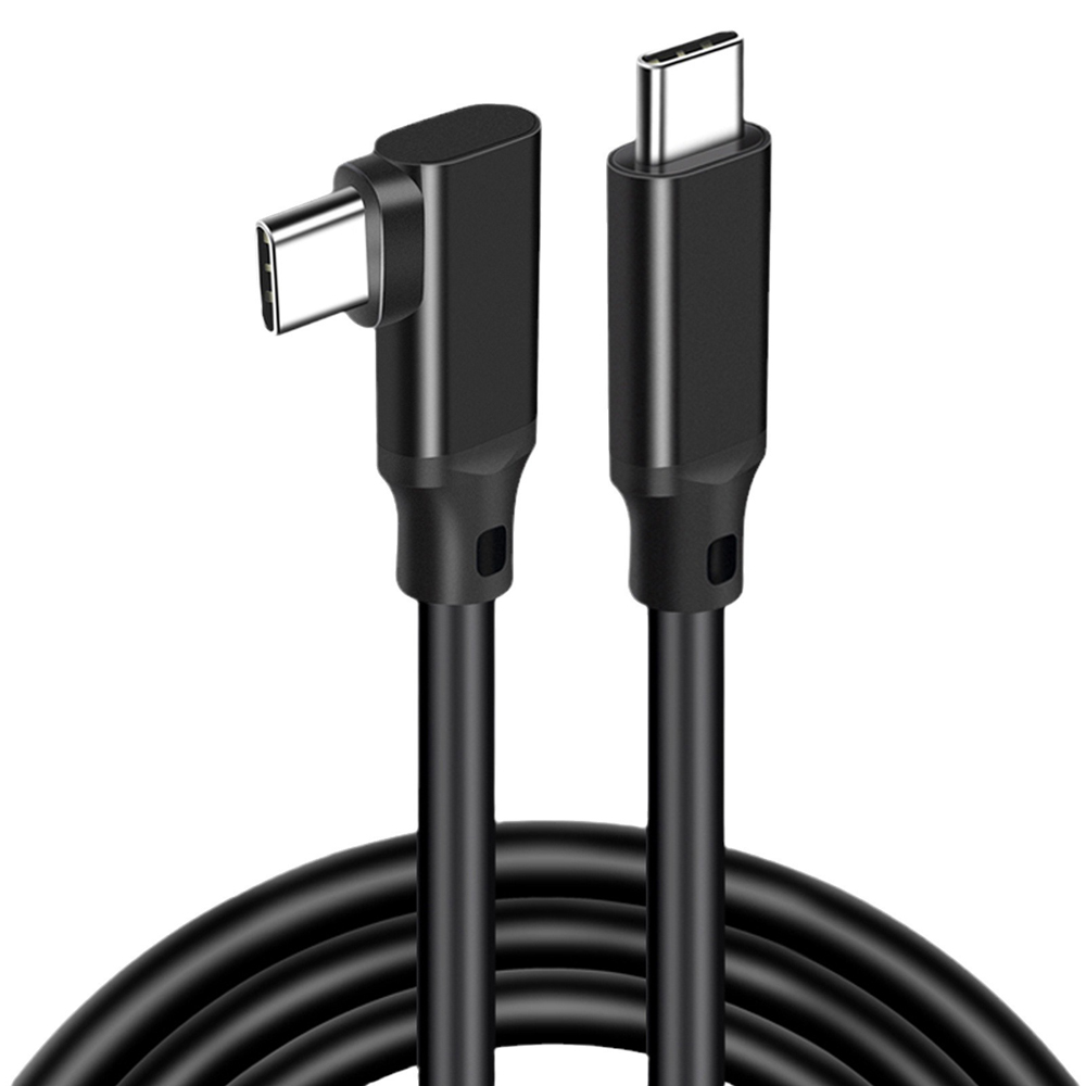 바라보고 USB3.2 Gen2 C to C타입 ㄱ자형 고속충전케이블 블랙, 1개, 3m - 상세 이미지 4